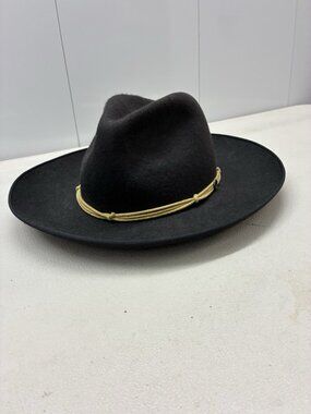 Fallen Broken Street Custom Made Black Fedora Hat Size‎ S/M